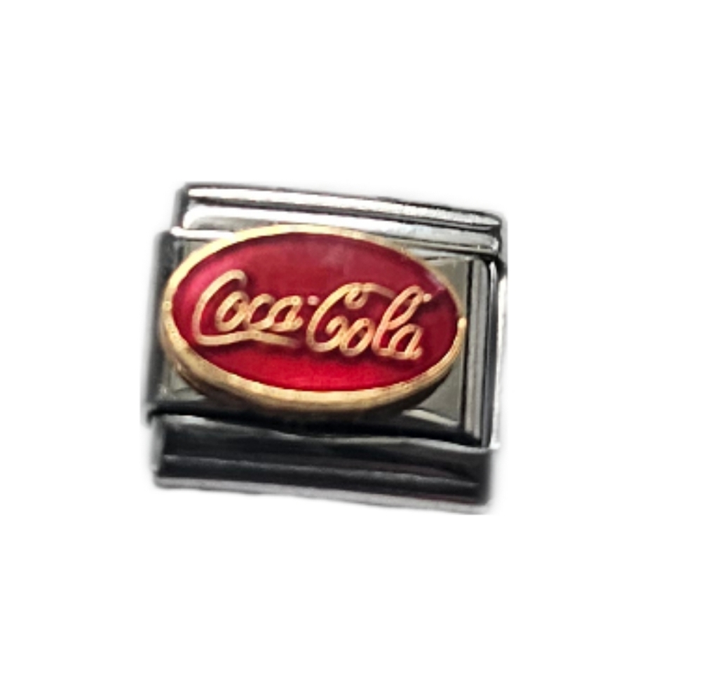 Coca-Cola Italian Charm Bracelet Collectible Y2k 90s Style Jewelry Coke